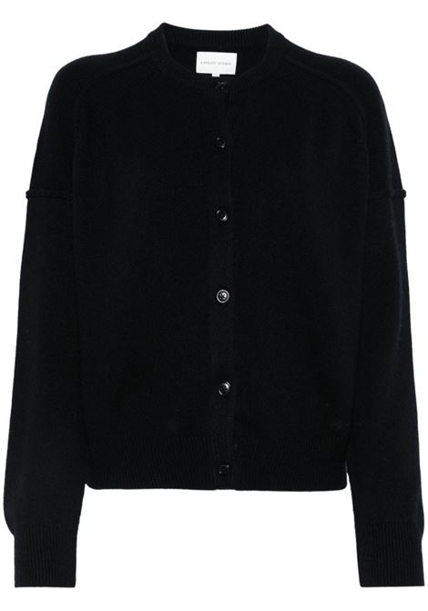 Cardigan Keti con cuciture in cashmere in nero Loulou Studio - donna